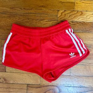 Adidas Bright Red Sports Shorts